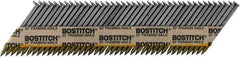 Stanley Bostitch - 11 Gauge 0.131" Shank Diam 3-1/2" Long Framing Nails for Power Nailers - Steel, Bright Finish, Smooth Shank, Angled Stick Paper Tape Collation, Round Head - Apex Tool & Supply