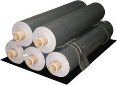 Singer Safety - 30' Long x 53" Wide x 0.11" Thick, Barium Sulfate Loaded Vinyl Roll - Federal Test Standard 191, Method 5903 Specification, Black - Apex Tool & Supply