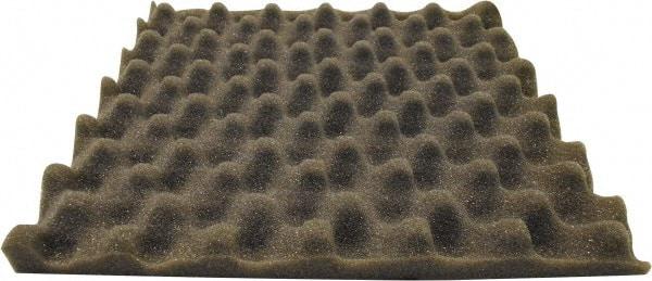 Singer Safety - 27" Long x 54" Wide, Polyester Polyurethane Convoluted Foam - Dept of Transportation MVSS #302, Underwriters Laboratories UL94 #HF-1 Specification, Charcoal Gray - Apex Tool & Supply