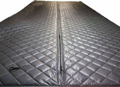 Singer Safety - 25' Long x 48" Wide, Fiberglass Roll - ASTM E-84 Specification, Metallic Gray - Apex Tool & Supply