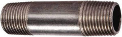 Value Collection - Schedule 80, 3" Diam x 4" Long Black Pipe Nipple - Seamless - Apex Tool & Supply
