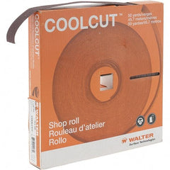 WALTER Surface Technologies - 1" x 50 Yd 80 Grit Aluminum Oxide Cloth Roll - J Weighted Backing - Apex Tool & Supply