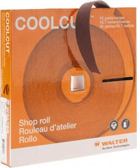 WALTER Surface Technologies - 1" x 50 Yd 120 Grit Aluminum Oxide Cloth Roll - J Weighted Backing - Apex Tool & Supply