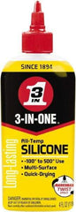 3-IN-ONE - 4 oz Bottle Silicone Penetrant/Lubricant - Brown, 500°F Max - Apex Tool & Supply