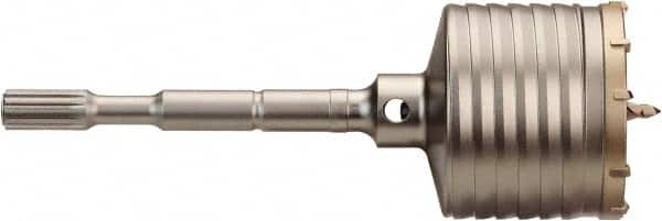Milwaukee Tool - 3-9/16" Diam, Spline Shank, Carbide-Tipped Rotary & Hammer Drill Bit - Apex Tool & Supply