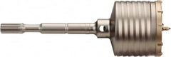 Milwaukee Tool - 3-9/16" Diam, Spline Shank, Carbide-Tipped Rotary & Hammer Drill Bit - Apex Tool & Supply