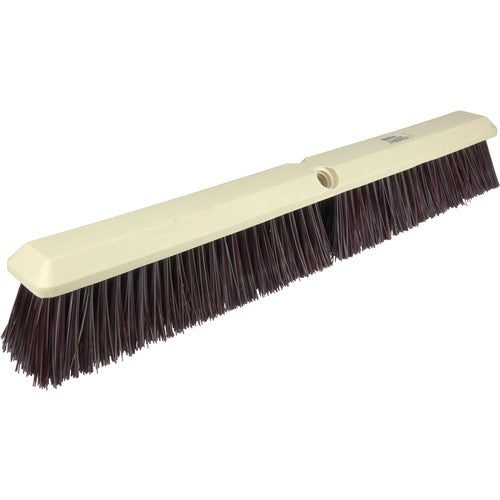 24″ - Maroon Heavy Perma Sweep Broom Without Handle - Apex Tool & Supply