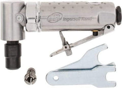 Ingersoll-Rand - 1/4" Collet, Angle Handle, Angle Air Die Grinder - 21,000 RPM, Front Exhaust, 24 CFM, 0.25 hp, 1/4" Inlet - Apex Tool & Supply