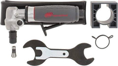 Ingersoll-Rand - 1/4" Collet, Angle Handle, Straight Air Die Grinder - 20,000 RPM, Rear Exhaust, 25 CFM, 0.4 hp, 1/4" Inlet - Apex Tool & Supply