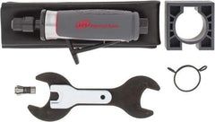 Ingersoll-Rand - 1/4" Collet, Straight Handle, Straight Air Die Grinder - 25,000 RPM, Rear Exhaust, 25 CFM, 0.4 hp, 1/4" Inlet - Apex Tool & Supply
