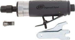 Ingersoll-Rand - 1/4" Collet, Straight Handle, Straight Air Die Grinder - 25,000 RPM, Rear Exhaust, 28 CFM, 0.33 hp, 1/4" Inlet - Apex Tool & Supply