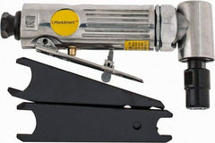 Value Collection - 1/4" Collet, Angle Handle, Air Angle Die Grinder - 22,000 RPM, Rear Exhaust, 4 CFM, 0.3 hp, 90 psi, 1/4 NPT Inlet - Apex Tool & Supply