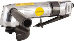 Value Collection - 4" Wheel Diam, 11,000 RPM, Pneumatic Angle & Disc Grinder - 3/8-24 Spindle, 6 CFM, Front Exhaust - Apex Tool & Supply