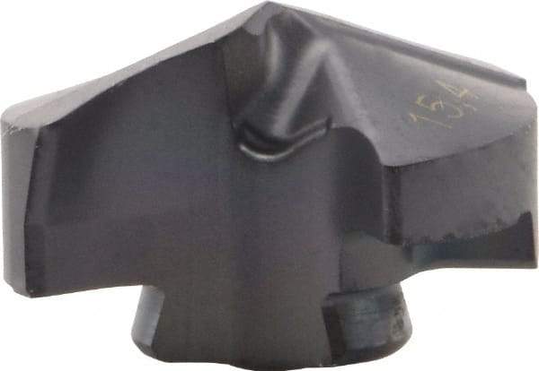 Iscar - Series IDI-SG, 0.606" Diam Grade IC908 140° Replaceable Drill Tip - Carbide, TiAlN Finish, 15 Seat Size, Through Coolant - Apex Tool & Supply