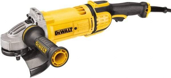DeWALT - 7" Wheel Diam, 8,500 RPM, Corded Angle & Disc Grinder - 5/8-11 Spindle, 120 Volts - Apex Tool & Supply