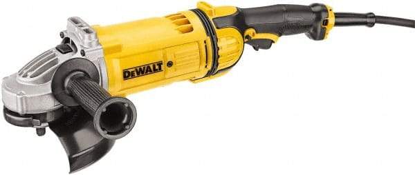DeWALT - 7" Wheel Diam, 8,500 RPM, Corded Angle & Disc Grinder - 5/8-11 Spindle, 120 Volts - Apex Tool & Supply