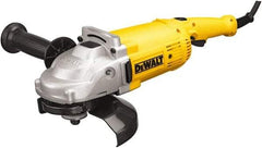 DeWALT - 7" Wheel Diam, 8,500 RPM, Corded Angle & Disc Grinder - 5/8-11 Spindle, 120 Volts - Apex Tool & Supply
