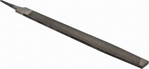 Value Collection - 16" Long, Bastard Cut, Mill American-Pattern File - Double Cut, 0.28" Overall Thickness, Tang - Apex Tool & Supply