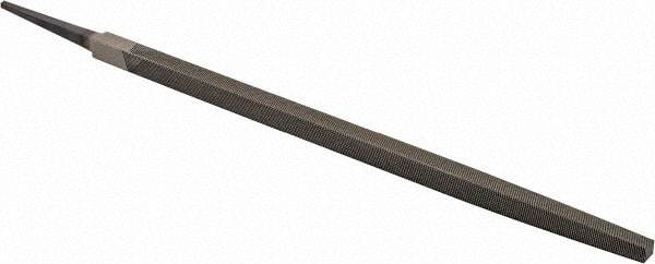 Value Collection - 14" Long, Bastard Cut, Square American-Pattern File - Double Cut, 1/2" Overall Thickness, Tang - Apex Tool & Supply