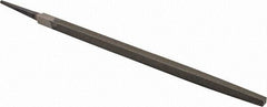 Value Collection - 14" Long, Bastard Cut, Square American-Pattern File - Double Cut, 1/2" Overall Thickness, Tang - Apex Tool & Supply
