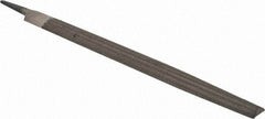Value Collection - 16" Long, Bastard Cut, Half Round American-Pattern File - Double Cut, 0.47" Overall Thickness, Tang - Apex Tool & Supply