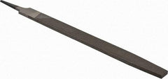 Value Collection - 16" Long, Bastard Cut, Flat American-Pattern File - Double Cut, 0.31" Overall Thickness, Tang - Apex Tool & Supply