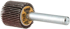 DeWALT - 3/4" Diam x 3/4" Face Width, Fine Aluminum Oxide Coated Mounted Flap Wheel - 1/4" Shank Mount, 120 Grit, Cloth Backing, 25,000 Max RPM - Apex Tool & Supply