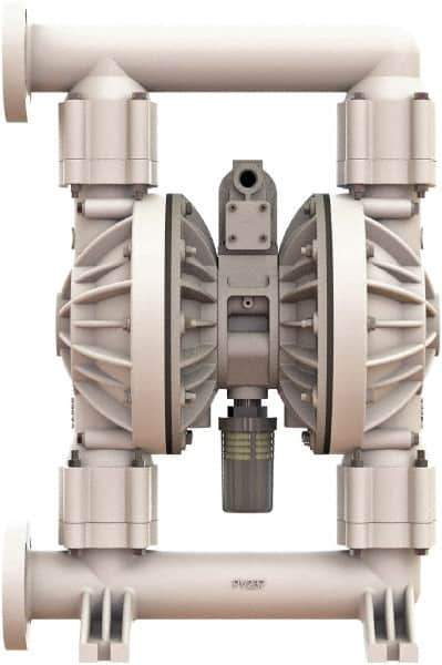 Versa-Matic - 2" NPT, Air Operated Diaphragm Pump - Santoprene Diaphragm, Polypropylene Housing - Apex Tool & Supply