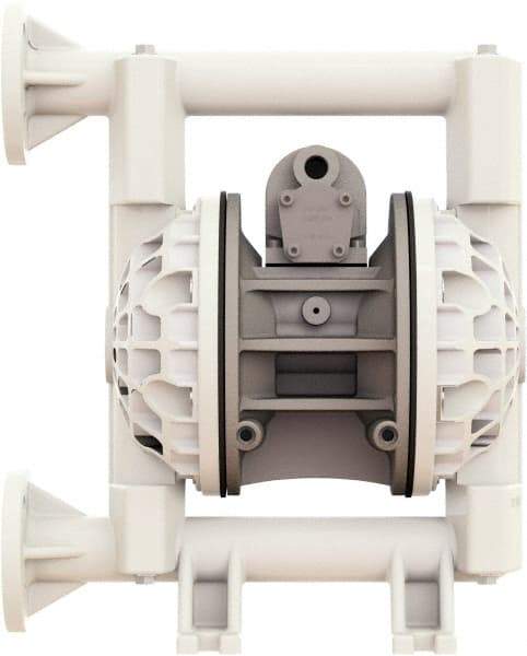 Versa-Matic - 1" NPT, Air Operated Diaphragm Pump - Santoprene Diaphragm, Polypropylene Housing - Apex Tool & Supply