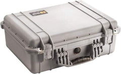 Pelican Products, Inc. - 15-49/64" Wide x 7-13/32" High, Clamshell Hard Case - Silver, Polyethylene - Apex Tool & Supply