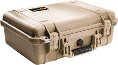 Pelican Products, Inc. - 14-1/16" Wide x 6-15/16" High, Clamshell Hard Case - Tan, Polyethylene - Apex Tool & Supply