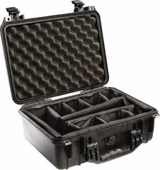 Pelican Products, Inc. - 13" Wide x 6-53/64" High, Clamshell Hard Case - Black, Polyethylene - Apex Tool & Supply