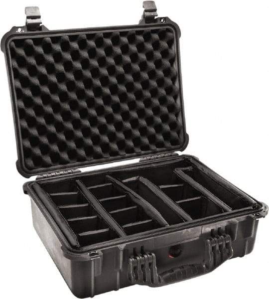 Pelican Products, Inc. - 15-49/64" Wide x 7-13/32" High, Clamshell Hard Case - Black, Polyethylene - Apex Tool & Supply