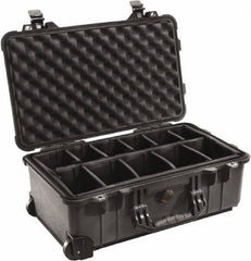 Pelican Products, Inc. - 13-13/16" Wide x 9" High, Clamshell Hard Case - Black, Polyethylene - Apex Tool & Supply