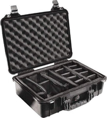 Pelican Products, Inc. - 14-1/16" Wide x 6-15/16" High, Clamshell Hard Case - Black, Polyethylene - Apex Tool & Supply