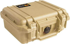 Pelican Products, Inc. - 9-11/16" Wide x 4-7/8" High, Clamshell Hard Case - Tan, Polyethylene - Apex Tool & Supply