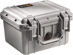 Pelican Products, Inc. - 9-11/16" Wide x 6-7/8" High, Clamshell Hard Case - Silver, Polyethylene - Apex Tool & Supply