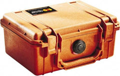 Pelican Products, Inc. - 7-51/64" Wide x 4-19/64" High, Clamshell Hard Case - Orange, Polyethylene - Apex Tool & Supply