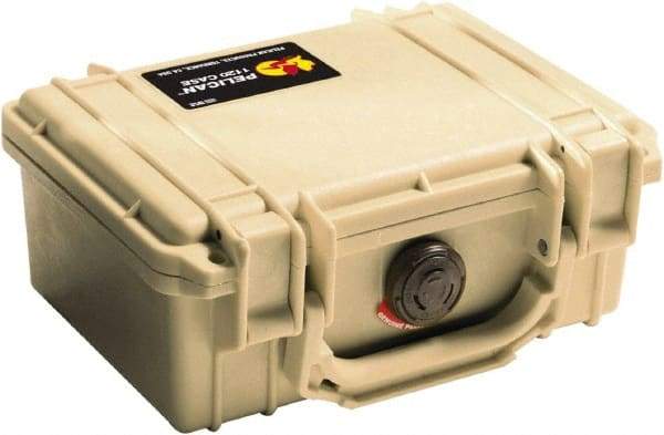 Pelican Products, Inc. - 6-49/64" Wide x 3-7/8" High, Clamshell Hard Case - Tan, Polyethylene - Apex Tool & Supply