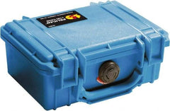 Pelican Products, Inc. - 6-49/64" Wide x 3-7/8" High, Clamshell Hard Case - Blue, Polyethylene - Apex Tool & Supply