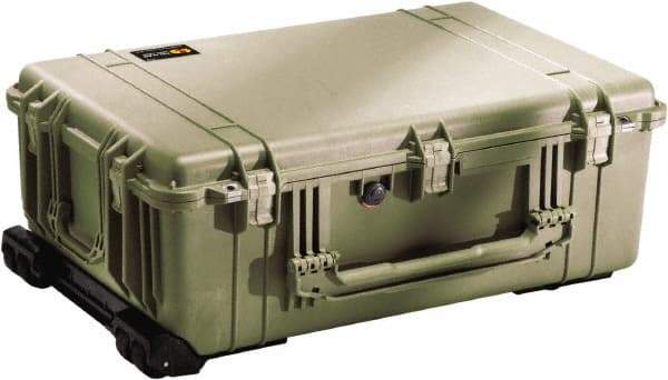 Pelican Products, Inc. - 20-15/32" Wide x 12-29/64" High, Clamshell Hard Case - Olive, Polyethylene - Apex Tool & Supply