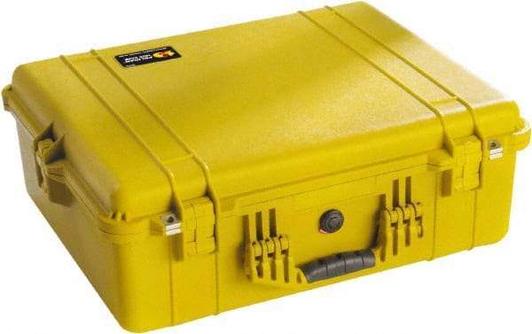 Pelican Products, Inc. - 19-23/64" Wide x 8-51/64" High, Clamshell Hard Case - Yellow, Polyethylene - Apex Tool & Supply