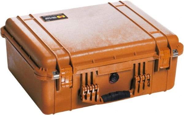 Pelican Products, Inc. - 17-13/64" Wide x 8-13/32" High, Clamshell Hard Case - Orange, Polyethylene - Apex Tool & Supply