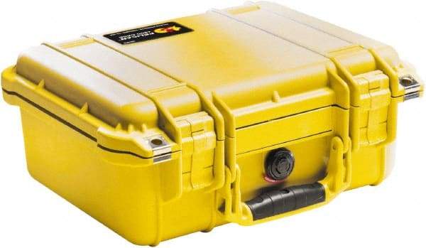 Pelican Products, Inc. - 11-5/8" Wide x 6" High, Clamshell Hard Case - Yellow, Polyethylene - Apex Tool & Supply