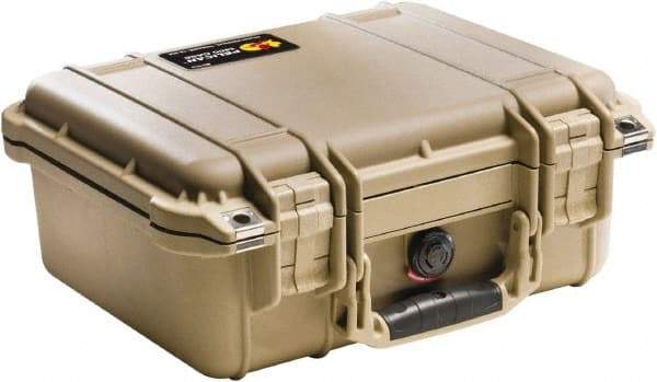 Pelican Products, Inc. - 11-5/8" Wide x 6" High, Clamshell Hard Case - Tan, Polyethylene - Apex Tool & Supply