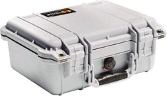 Pelican Products, Inc. - 11-5/8" Wide x 6" High, Clamshell Hard Case - Silver, Polyethylene - Apex Tool & Supply