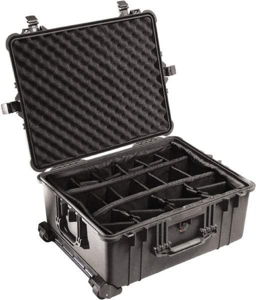 Pelican Products, Inc. - 19-11/16" Wide x 11-7/8" High, Clamshell Hard Case - Black, Polyethylene - Apex Tool & Supply