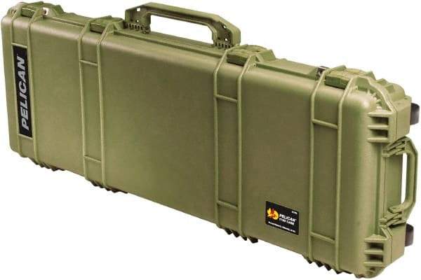 Pelican Products, Inc. - 16" Wide x 6-1/8" High, Long Gun Case - Olive, Polyethylene - Apex Tool & Supply
