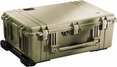 Pelican Products, Inc. - 20-15/32" Wide x 12-29/64" High, Clamshell Hard Case - Olive, Polyethylene - Apex Tool & Supply