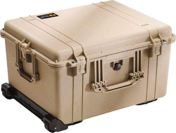 Pelican Products, Inc. - 19-37/64" Wide x 13-29/32" High, Clamshell Hard Case - Tan, Polyethylene - Apex Tool & Supply